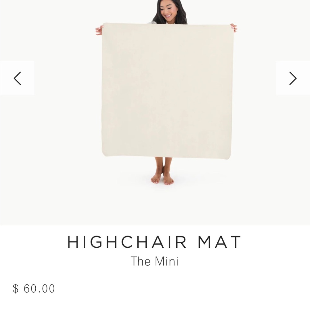 Gathre lot, large mat, mini mat, and bib -Cream